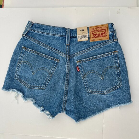 NWT - Sz 26 -Levi's 501 Original High Rise Non-Stretch Denim Jean Shorts - Picture 4 of 9